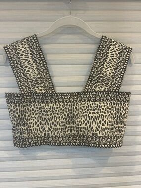 Alaïa Jacquard Crop Top
